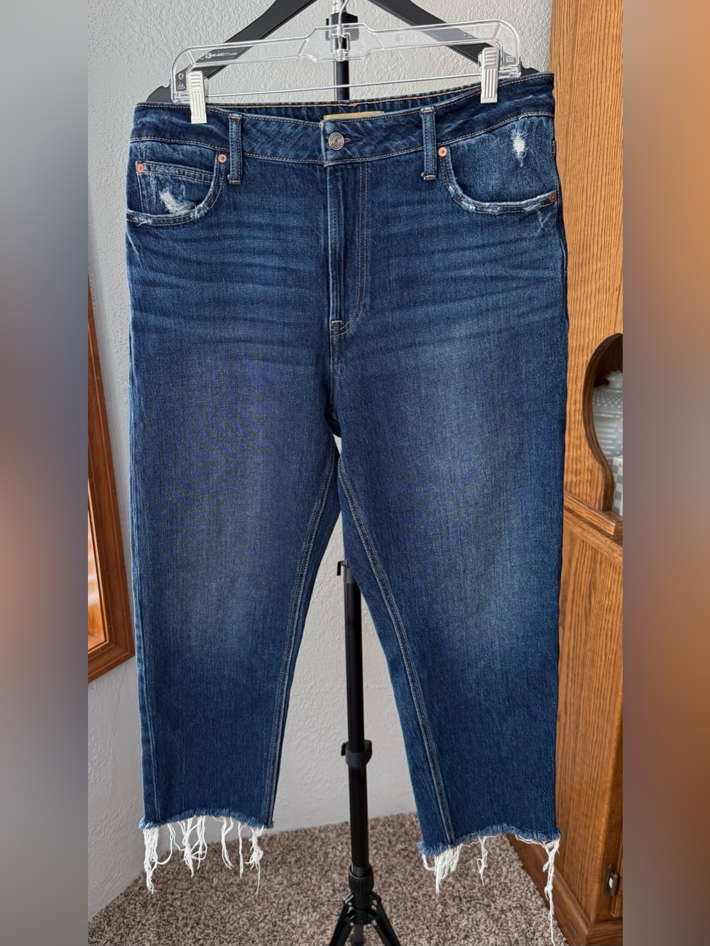 Gap women’s cheeky taper ankle, high rise original fit denim jeans Size 14 short
